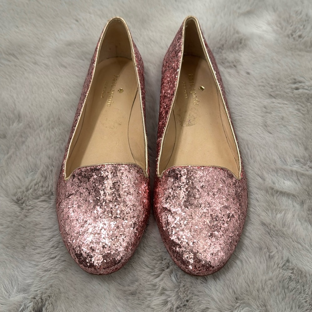 Kate Spade glitter flats